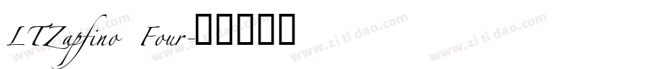 LTZapfino Four字体转换